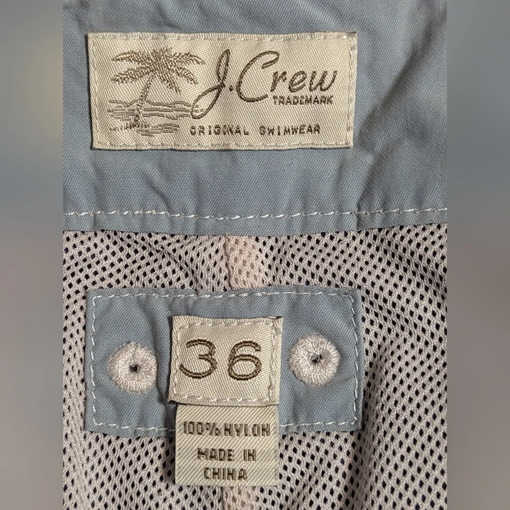 Men's J Crew Swim Trunks Size 36 Boardshorts Original Swimwear Drawstrings